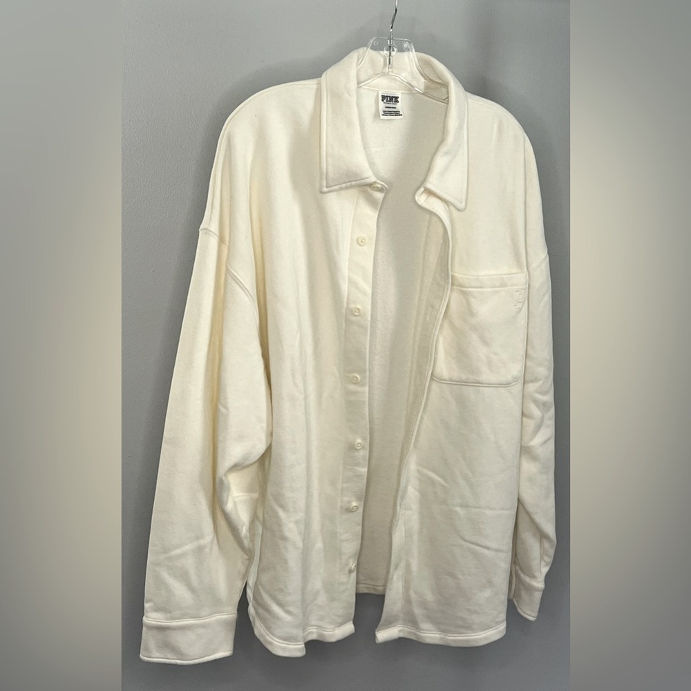 Cream Colored Button Down From Victorias Secret P… - image 2